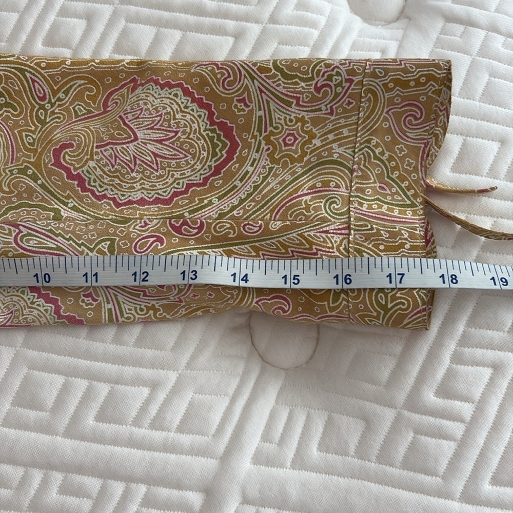 Carlisle Suede Paisley Blazer/Green/Pink/Tan/White. Snaps/Zippers. Size 6 - Picture 11 of 12